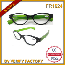 Cat Eye Glasses Frame Reading Glasses with Spring Hinge Meet CE and FDA Standard Bulk Buy From China